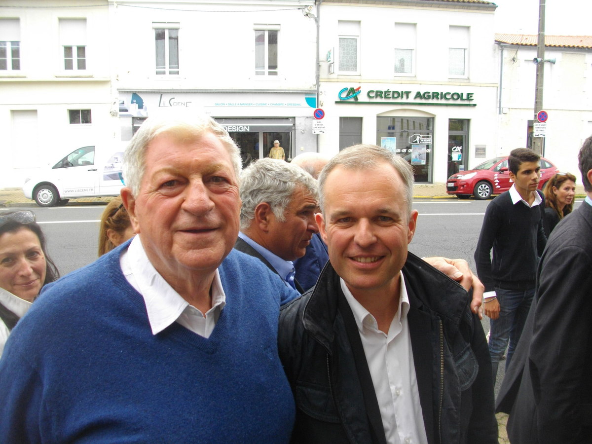 Yves Piétrasanta et François de Rugy à La Rochelle en août 2015