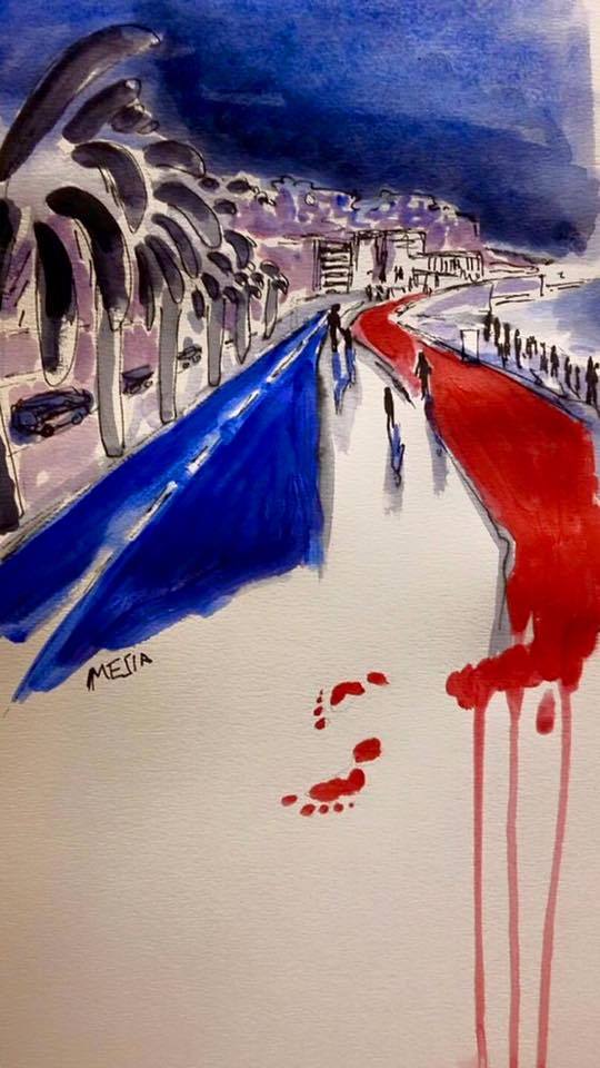Pensées émues aux victimes de l'attentat de Nice
